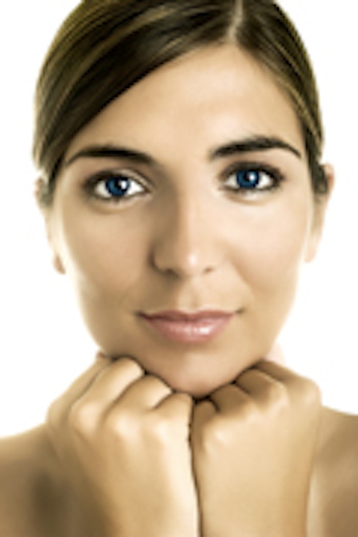 beautiful woman portrait with great blue eyes