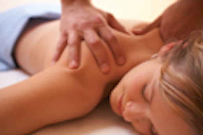 Pampered young woman with male hands doing a massage. Technical details: This picture was taken using a 12,8mp full frame Canon 5D at ISO 200 with a 50mm prime lens. I have not used any noise reduction on this image, except for the dark areas. The image has been manually cleaned for small dust particles but has not been filtered. I develop all of my RAWs in Phase One (Capture One Pro) as a TIF file and with a sharpening setting of 45 which is low but still reveals a lot of detail without over filtering or degenerating the image quality.