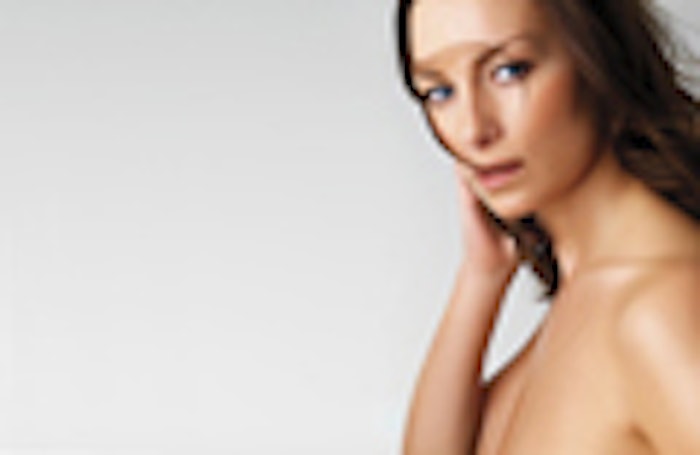 Close-up portrait of a fresh and beautiful young fashion model