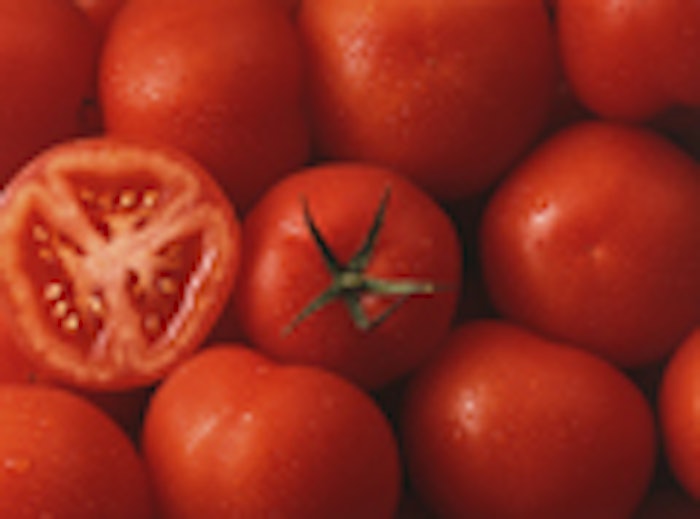 Group of red fresh tomatoes