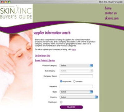 Buyer's Guide Search Screenshot