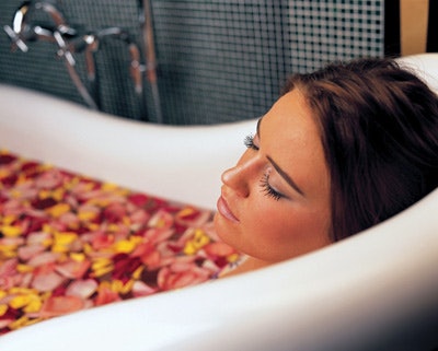 Guests can soak in bathing oils or get a world-class massage at Senso Spa.