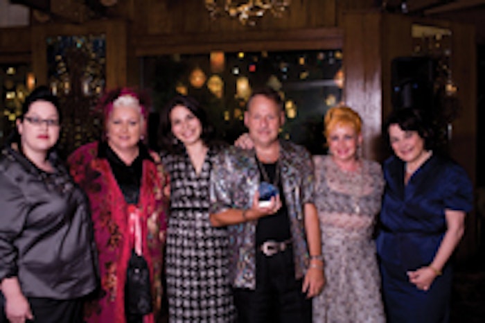 Three-13 Salon, Spa & Boutique won a President’s Award at the recent Repêchage congress. Pictured, from left, are Candace Snipes, esthetician; Leslie Crowell, owner; Shiri Sarfati, vice president of sales and marketing for Repêchage; Lester Crowell, owner; Marian Crowell, owner; and Lydia Sarfati, president and CEO of Repêchage.