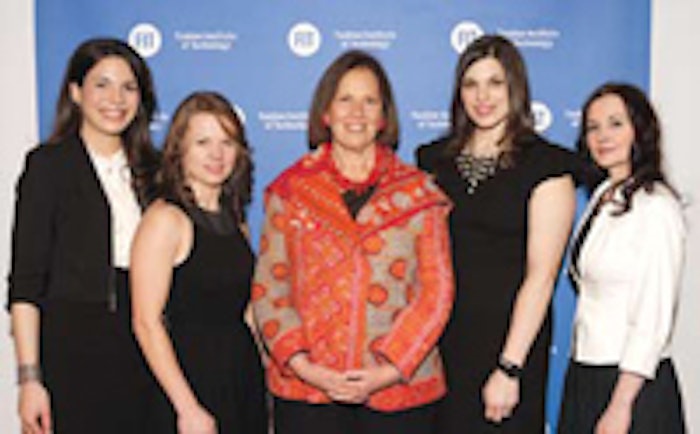 Future of Fragrance: (from left) Shiri Safati, Repêchage; Monika Ziobro, Coty Prestige; Rochelle Bloom, The Fragrance Foundation; Jessica Wolfe, Symrise Inc.; Lisa Negrelli, International Flavors and Fragrances.