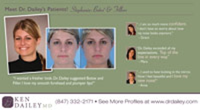 When put together correctly, the combination of patients' before-and-after images and interview quotes in a profile can be a bold, incisive marketing effort for a medical aesthetic practice that is useful in a variety of formats.