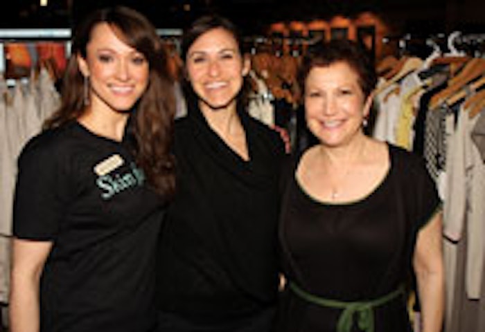 From left, Grace Federighi of Advanced Dermatology and Skinfo, Lara Miller of Lara Miller Designs, and A. Taub, MD, at the event.