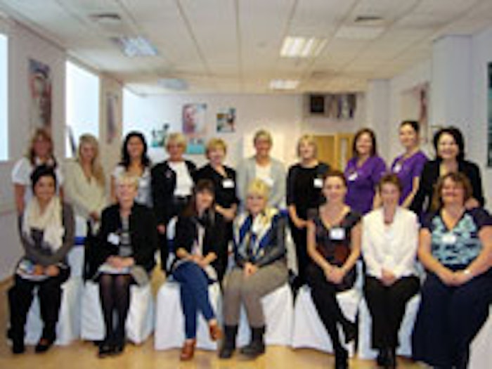 L. Sarfati, back row, far right, with attendees at the Repêchage UK event.