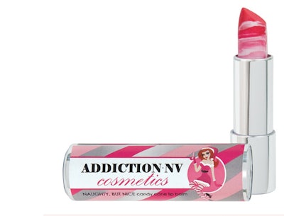 Naughty, But Nice Candy Cane Lip Balm by Addiction Cosmetics