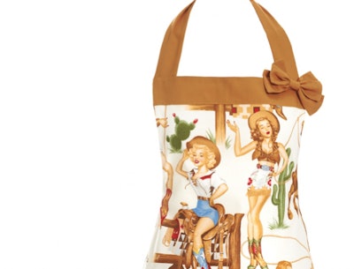 Cowgirl Retro Apron by Carolyn