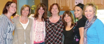 From left: Salon 926 staffers Kristin Guhl, Dawn Bantivoglio, Kerri Marioni, Belinda Harper, Jackie Menardy, Shayla Martin and Rita Marioni