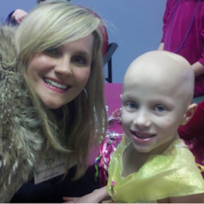 Crary, with a guest, at a Princess Party benefiting Teen with a Dream.
