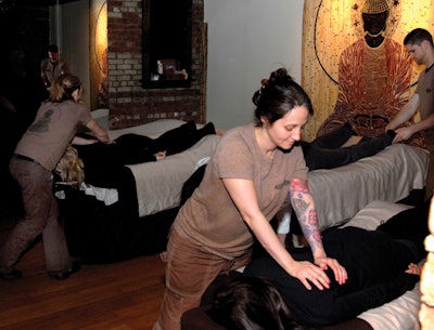 The Green Spa event massages