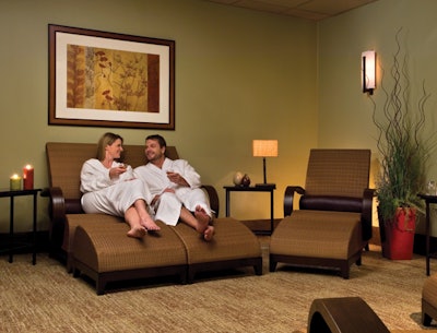 Couple relaxing in Ascent Room