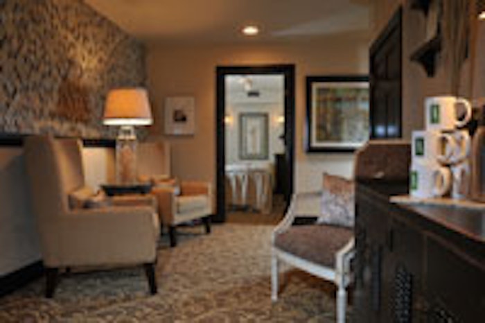 TallGrass Aveda Spa in Evergreen, CO,transformed its lower level relaxation area and treatment rooms into an elegant environment that is quiet and soothing.