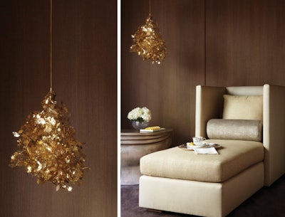 Detail view of Chandelier at Hotel Bel-Air Spa