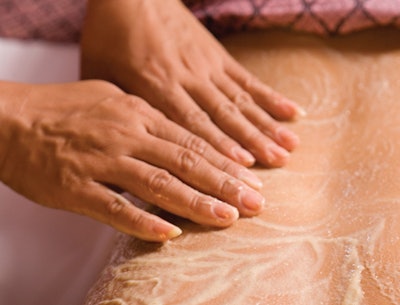 close up of a vigorous body scrub