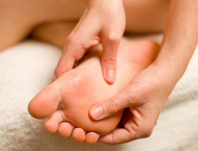 close up of reflexology