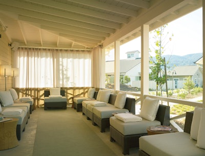 Spa Solage’s relaxation porches