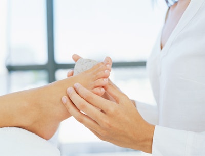 buffing during pedicure