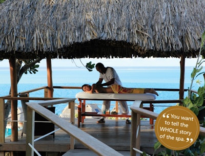 outdoor massage area