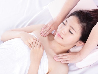 young adult shoulder massage