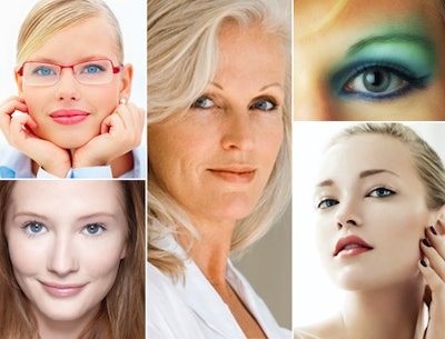 various females and their makeup looks