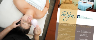 SiSpa creates fliers each month to promote its partnerships and highlighted services.