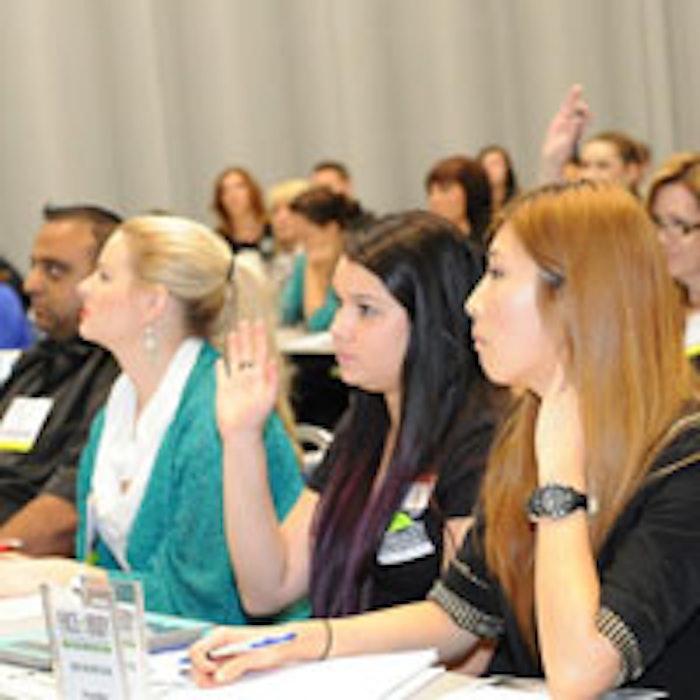 Attendees at the Face & Body Northern California 2012 Advanced Education Conference Program.