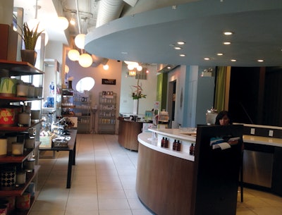 reception/retail area of Spa Space