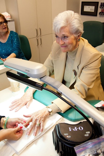 Meriwether Getting Nails Done