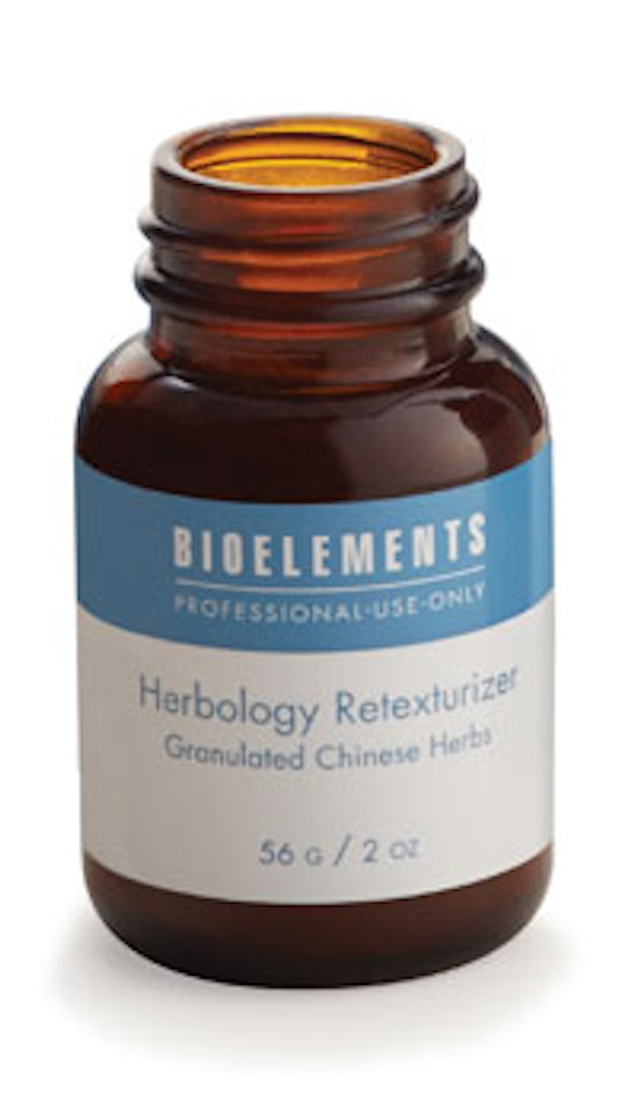 Incredibly versatile, the dual-action Chinese herbal granules in Bioelements Herbology can be used from head-to-toe: they’re the everywhere-exfoliator.