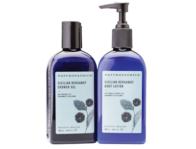 Naturopathica’s Sicilian Bergamot Body Lotion and Shower Gel
