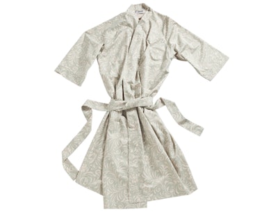The Sposh Nouveau Robe in tea leaf and cream