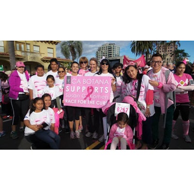 CA Botana joins over 13,000 runners to for the Susan G. Komen Race for the Cure.