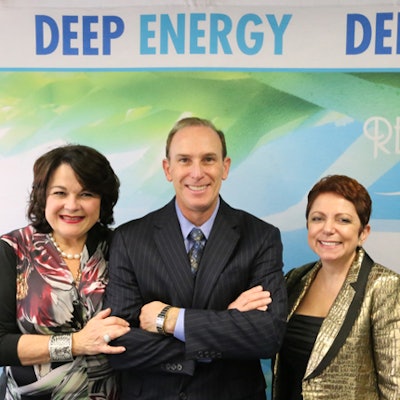 From left to right: Lydia Sarfati, Dr. Samuel Shatkin Jr. and Dori Soukup at the Annual Repechage Power Lunch in December.