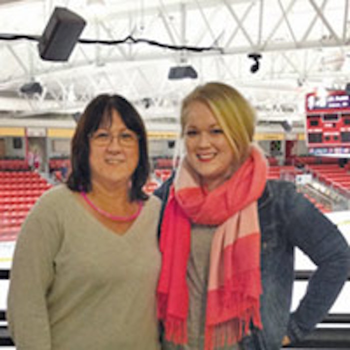 My mom, Lisa Wegrzyn, and I at a breast cancer awareness event in October 2014.