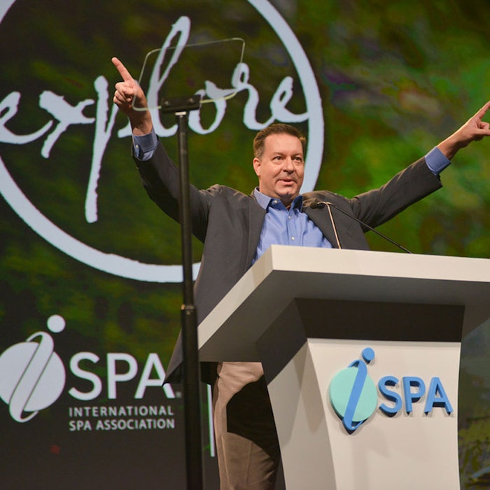 Elected chairman Michael Tompkins at the 2015 ISPA Conference and Expo