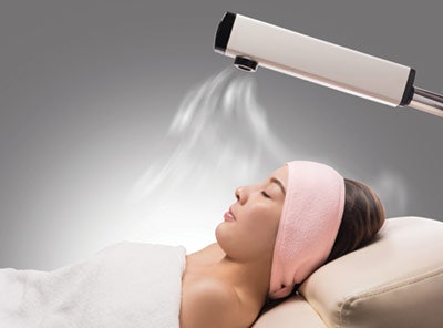 Steam is used for professional facial treatments, especially in conjunction with desincrustation products. It softens pore impactions for extraction.