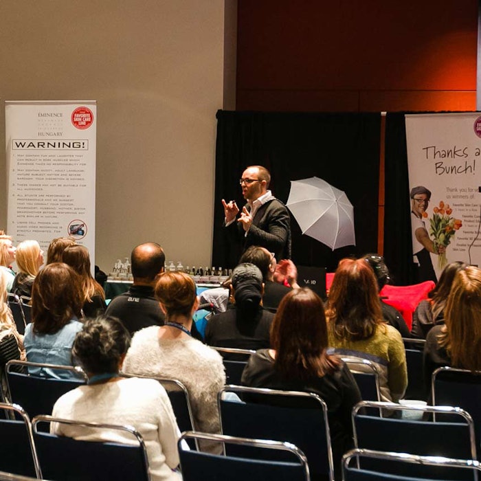 Boldijarre Koronczay delivers a Supplier Class about actives at Face & Body Midwest 2015.
