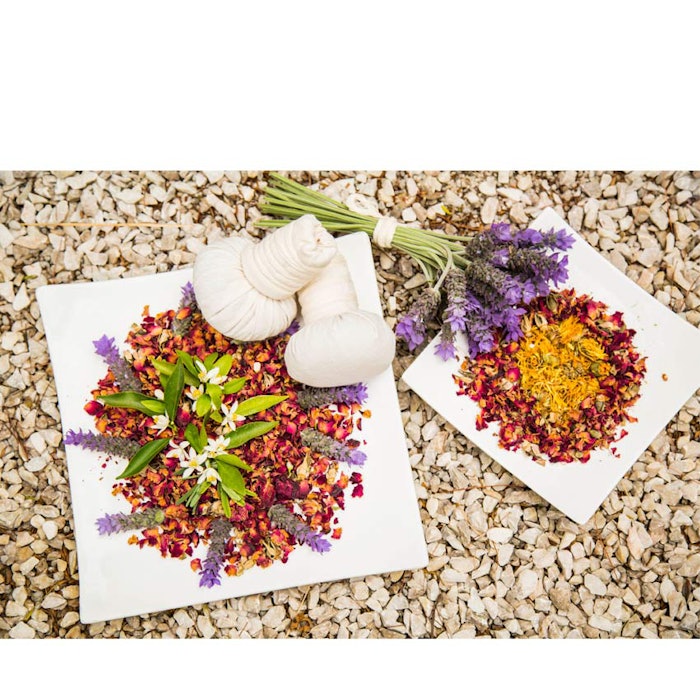 Spa Matilda offers a Floral Compresses treatment (pictured above).