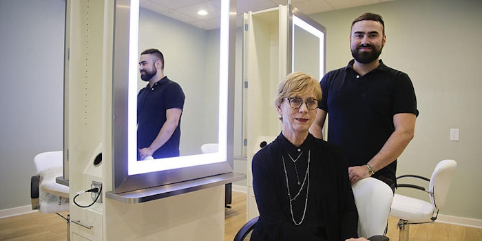 Marilyn Ihloff, owner of Ihloff Salon and Day Spa and Manager, Brian Murphee, at the new Ihloff Salon and Day Spa location in the Hyatt Regency in Downtown Tulsa, Wednesday, May 25, 2016. JESSIE WARDARSKI/Tulsa World