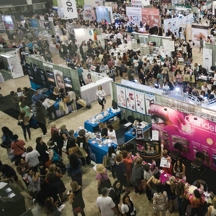 Attending a tradeshow, such as Face & Body (pictured), is a great way to learn more about new trends in the skin care industry.