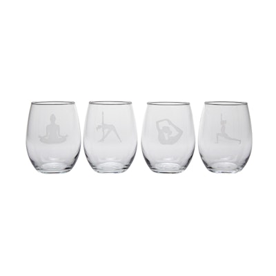 yogawineglasses