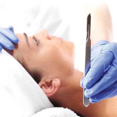 Dermaplaning is a simple and safe procedure using a sharp blade (scalpel) to exfoliate the epidermis with the added benefit of removing vellus hair (peach fuzz). This procedure has been used for many years and is becoming increasingly popular as consumers become aware of the service. Dermaplaning provides an immediate result with a smooth, more even tone and vibrant appearance. It is popular before big events, as the result is immediate and makeup goes on the skin smoother, appearing more natural.