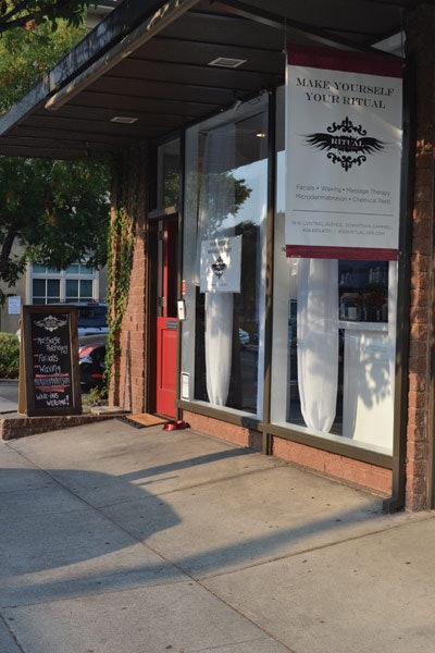 rock ‘n’ roll day spa.” People kindly told me to think of another name. I thought about it, and it came to me. Skin care, massage and beauty...it is a ritual. So, I had my name and a vision. I was big into 80s glam rock, and I wanted the spa to look like Ozzy Osbourne’s basement. We came up with a logo that reflected that and began marketing.