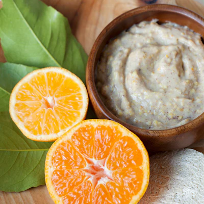 Tangerine scrub