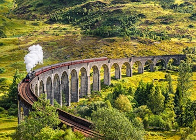 A train through Scotland
