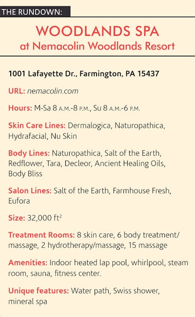 KH: We have a new staff orientation program for the property called “Taking Flight” that they do first. It is a Nemacolin standards program that really focuses on the core of how they interact with a guest. It is a great starting point. We also have an additional spa orientation. They learn about every segment of the spa. The first 10 days is spent on guest services, learning the protocol for how you pick up guests, escort them to the room, what to say, etc.