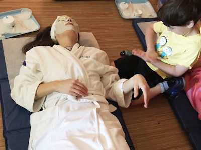 Pre-schoolers Learn How to Pamper Mom for Mother’s Day with Spa Facials