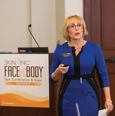 A speaker at Face & Body